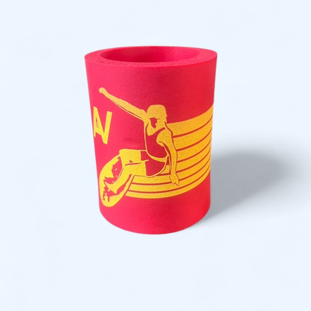 Aviator Nation Red and Yellow Can Cooler
